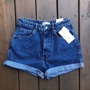 ‼️SOLD‼️ Zara Mom Fit Shorts in blue